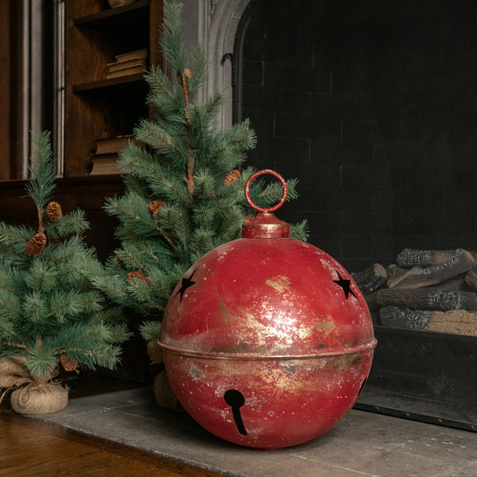 20" RED STAR SLEIGH BELL