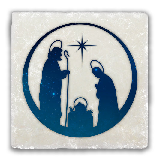 Nativity Tumbled Stone Coaster