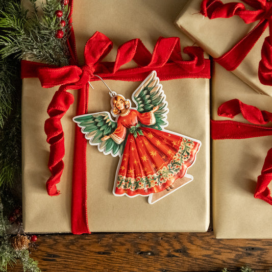 cheerful angel ornament