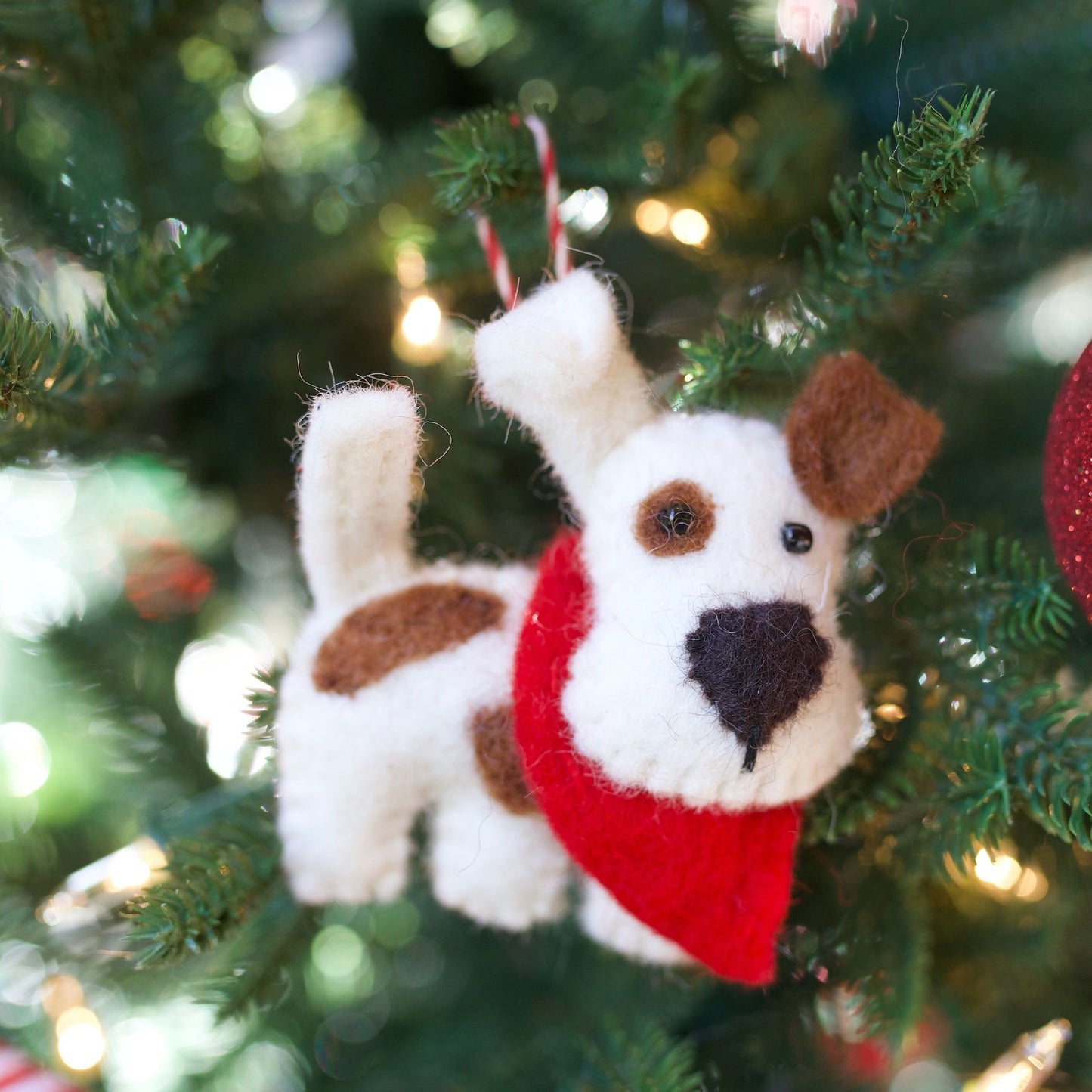 Dog Felt Wool Ornament
