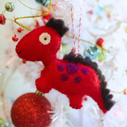 Spinosaurus Felt Wool Ornament