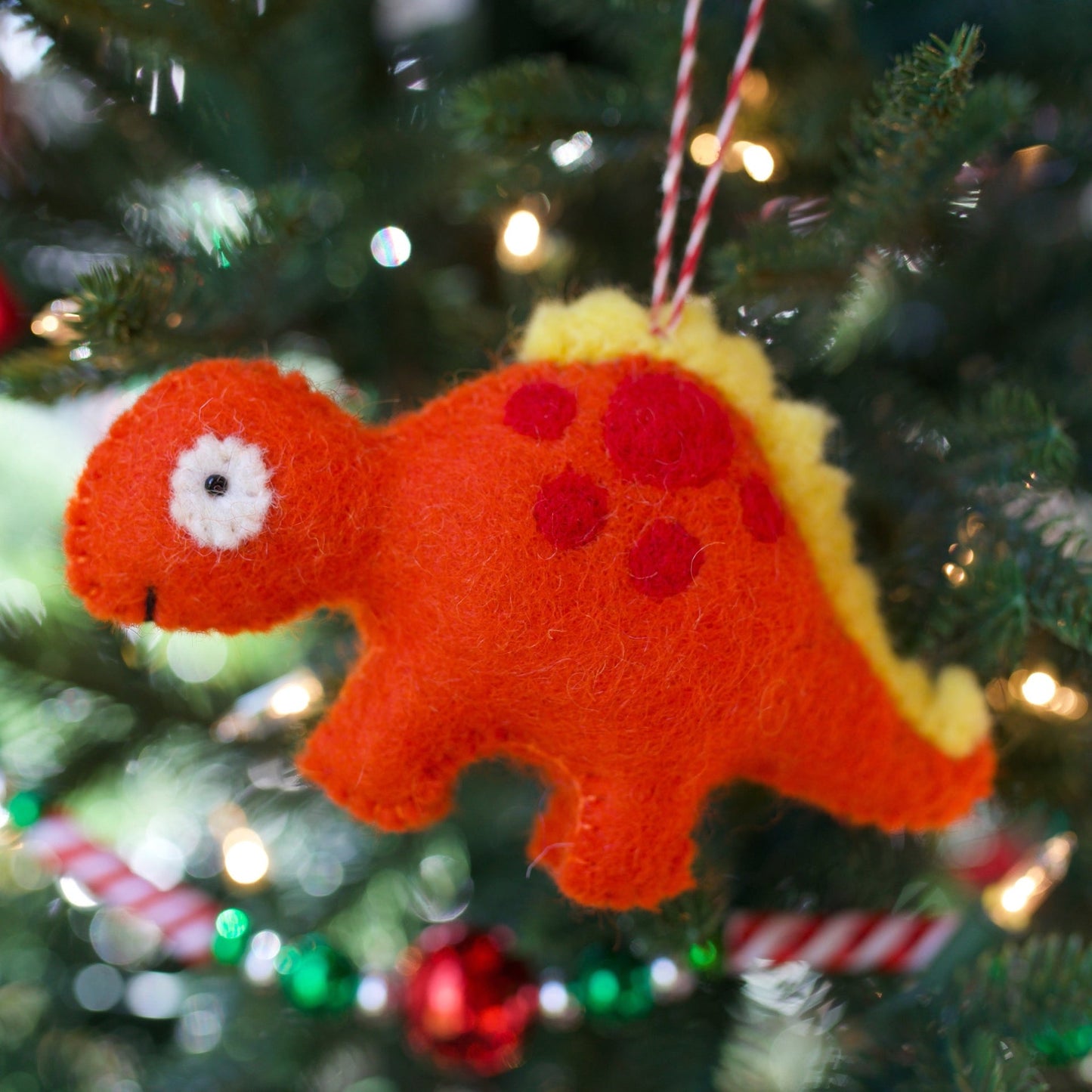 Stegosaurus Felt Wool Ornament