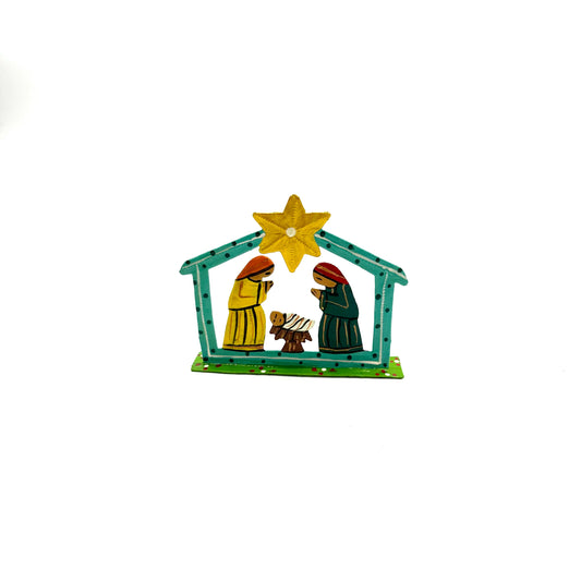 Turquoise Standing Mini Nativity