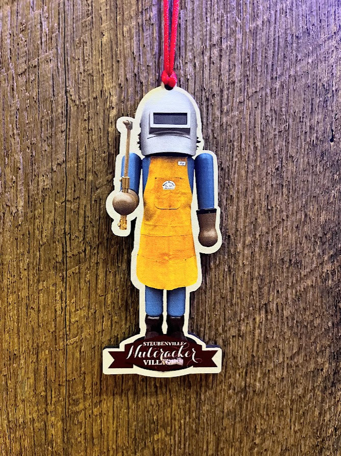 Ridge Welder Nutcracker Replica Ornament