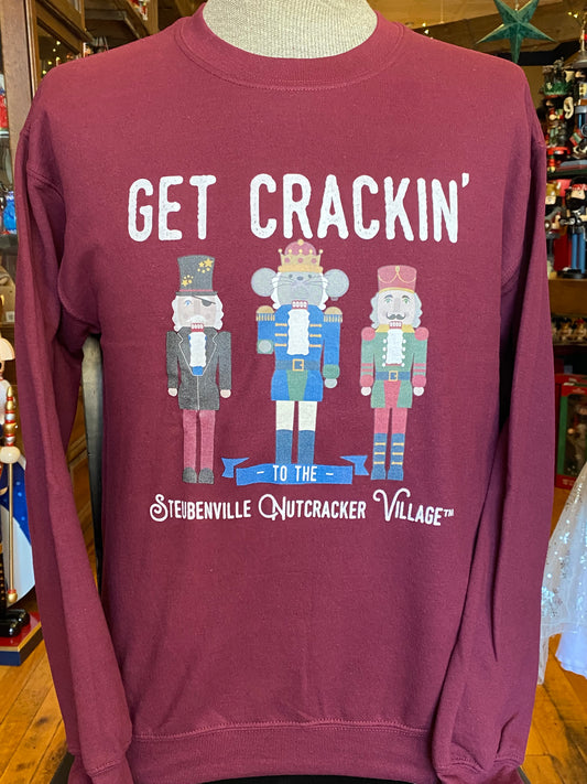 "Get Crackin'" Steubenville Nutcracker Crewneck Sweatshirt