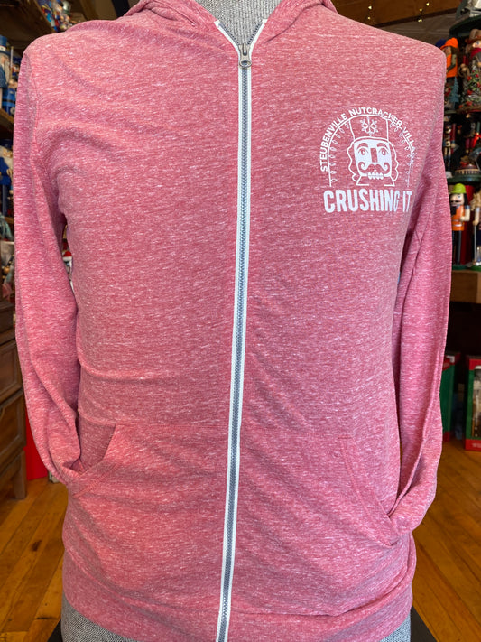 "Crushing It" Steubenville Nutcracker Lightweight Full Zip Hoodie