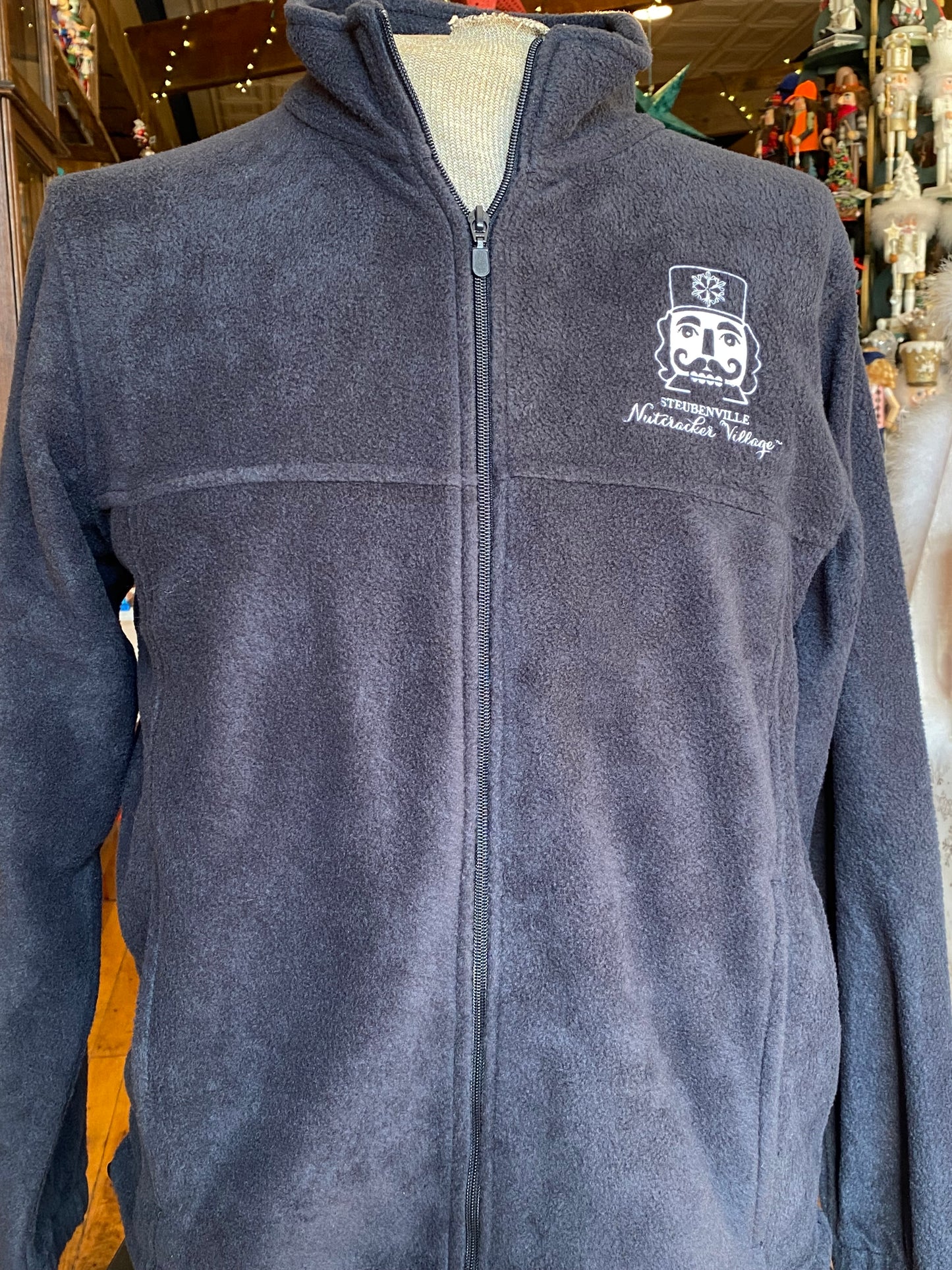 Embroidered Fleece Full-Zip Jacket, Steubenville Nutcracker Village