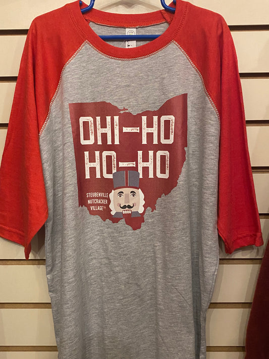 OHI-HO HO HO Raglan Kids T-Shirt