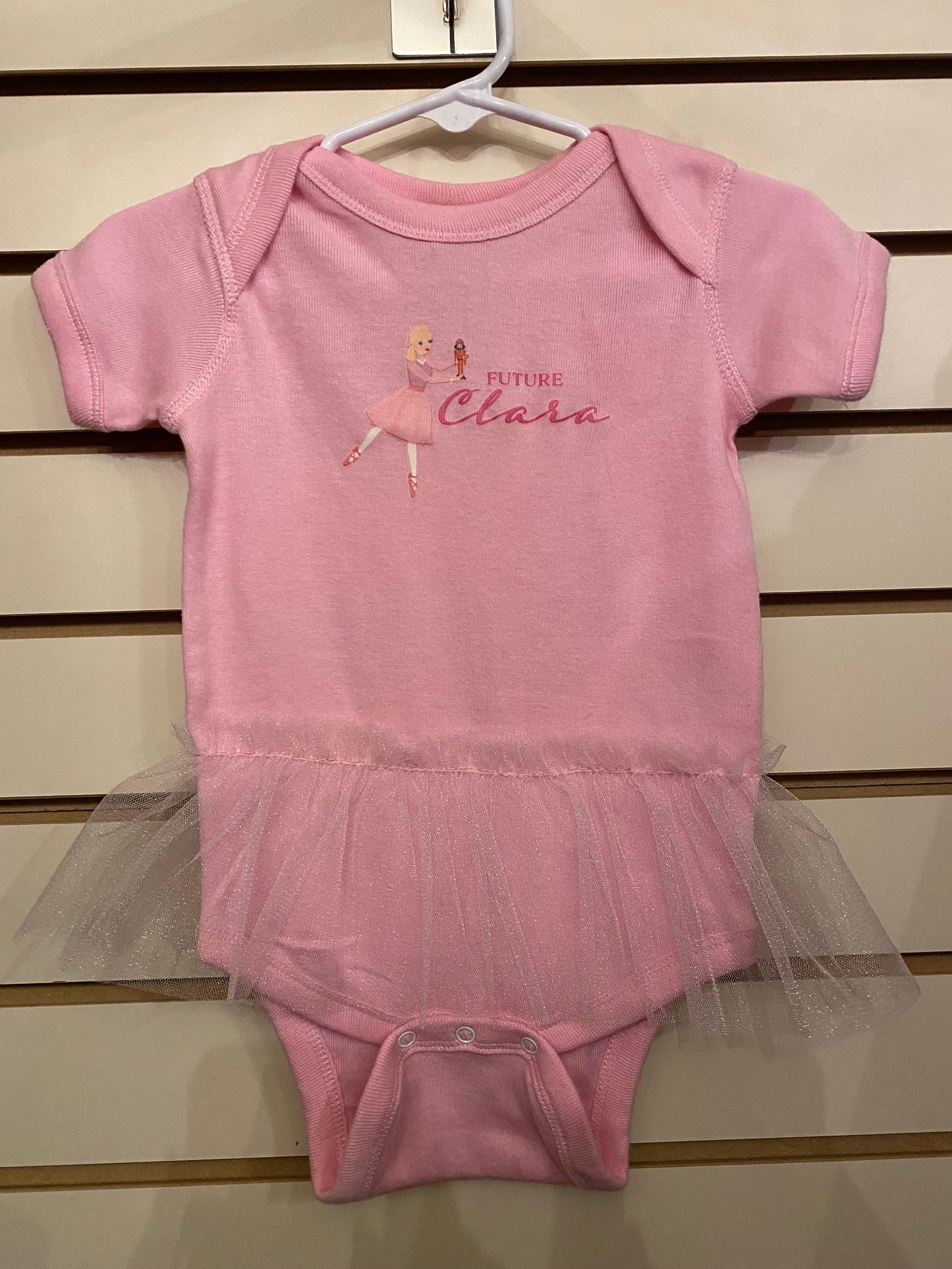 "Future Clara" Pink Tutu Onesie