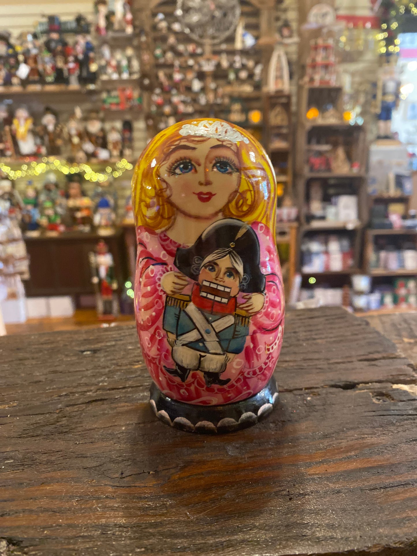 Clara with nutcracker Nesting Doll - Medium