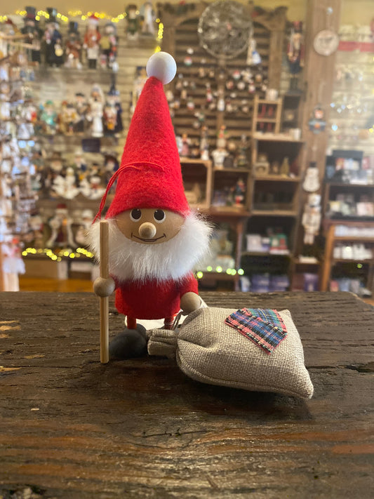 Elf Gnome with Gift Bag