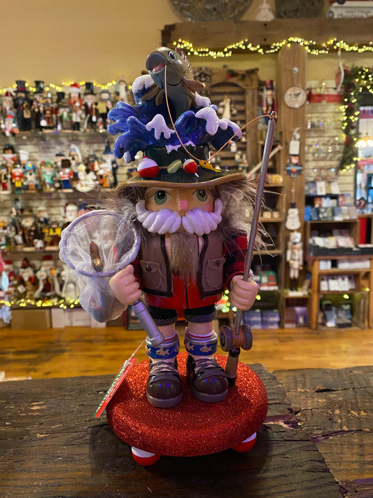 12" Hollywood fisherman nutcracker