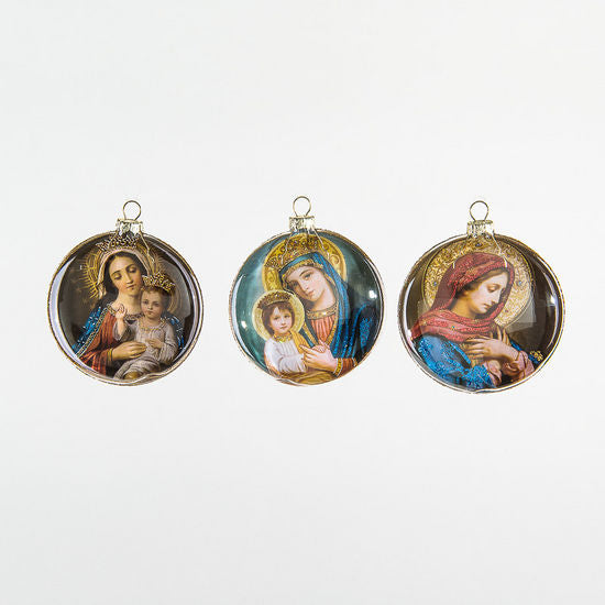 Madonna Medallion Ornament - 3A