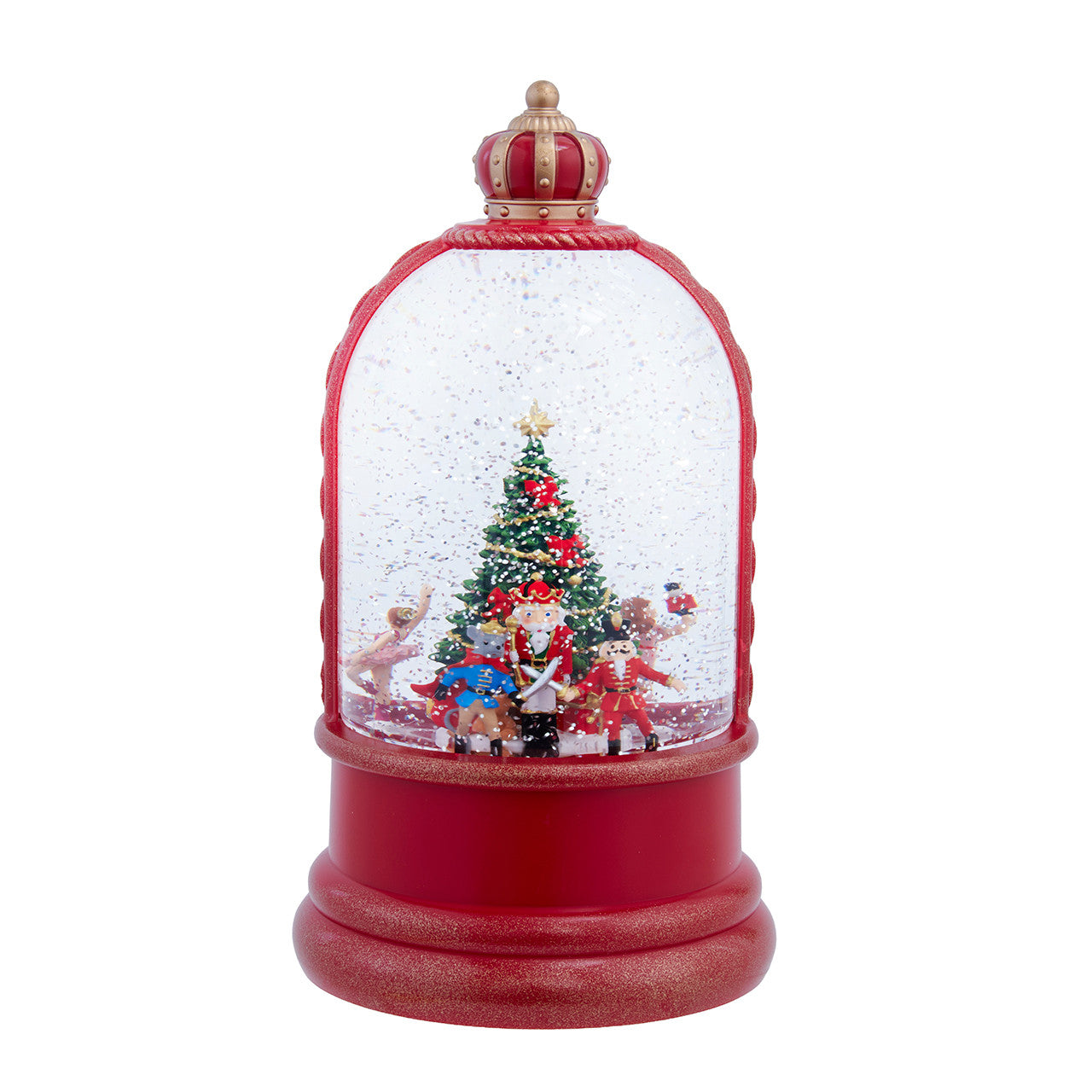 9" LED Nutcracker Suite & Christmas Tree Snowglobe
