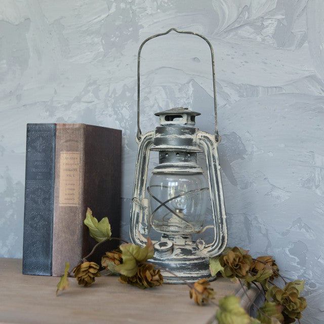 Grey Cabin LED Lantern