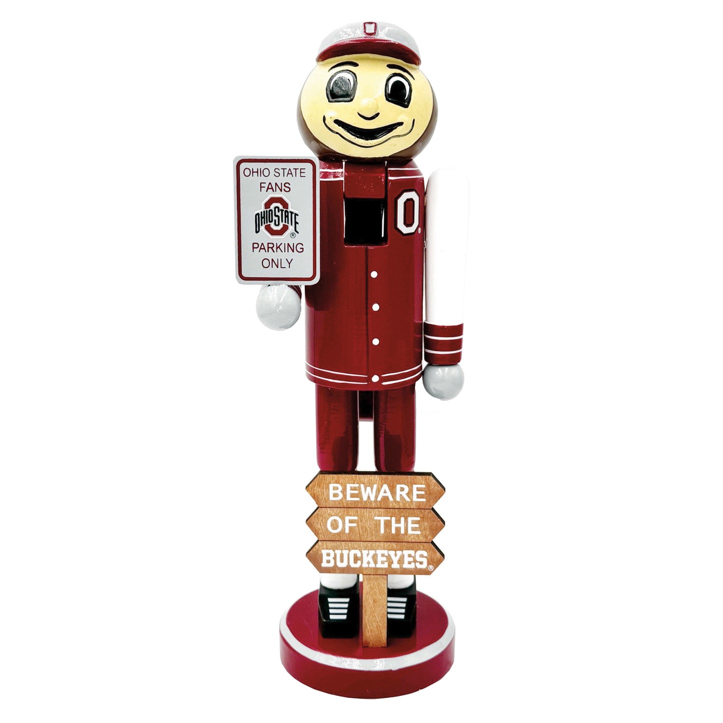 12” Ohio State Beware of the Buckeyes Nutcracker