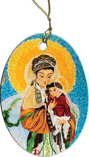 Our Lady of China Christmas Ornament