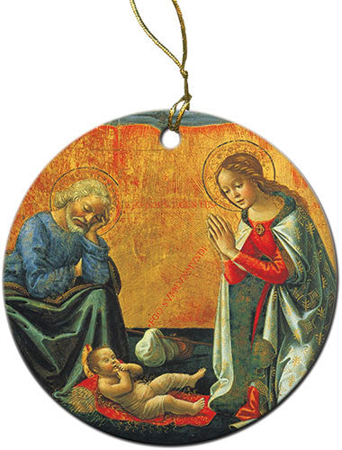 Nativity by Ghirlandiao Porcelain Ornament