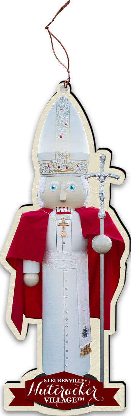 Pope St. John Paul II Nutcracker Replica Ornament