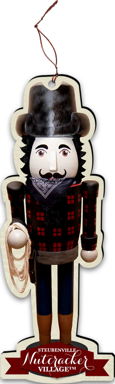 Cowboy Nutcracker Replica Ornament