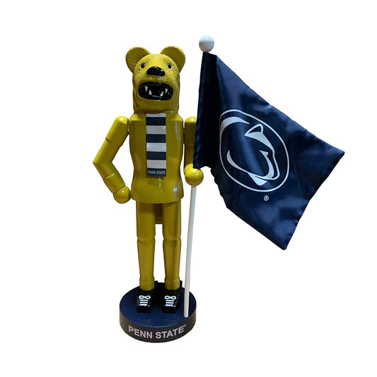 12″ Penn State Mascot Nutcracker with Flag