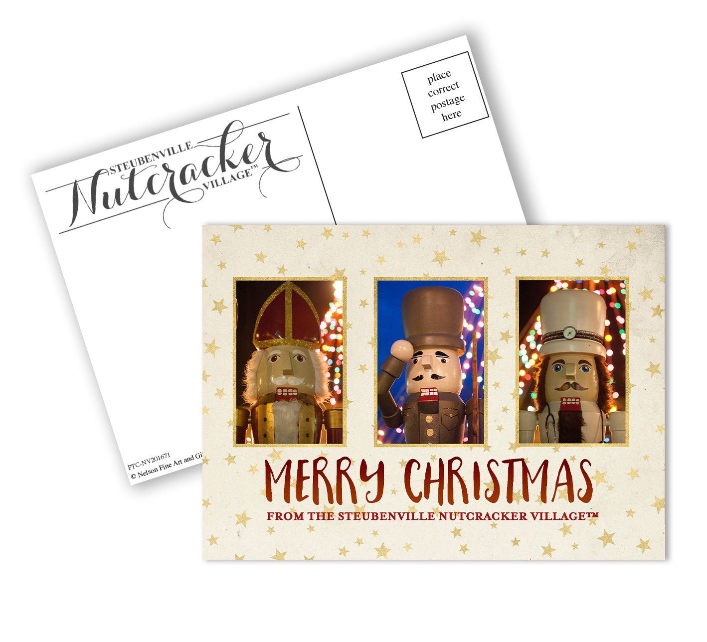 Merry Christmas Nutcracker Trio Christmas Postcard