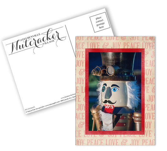 Steampunk Nutcracker Uncle Drosselmeyer Christmas Postcard