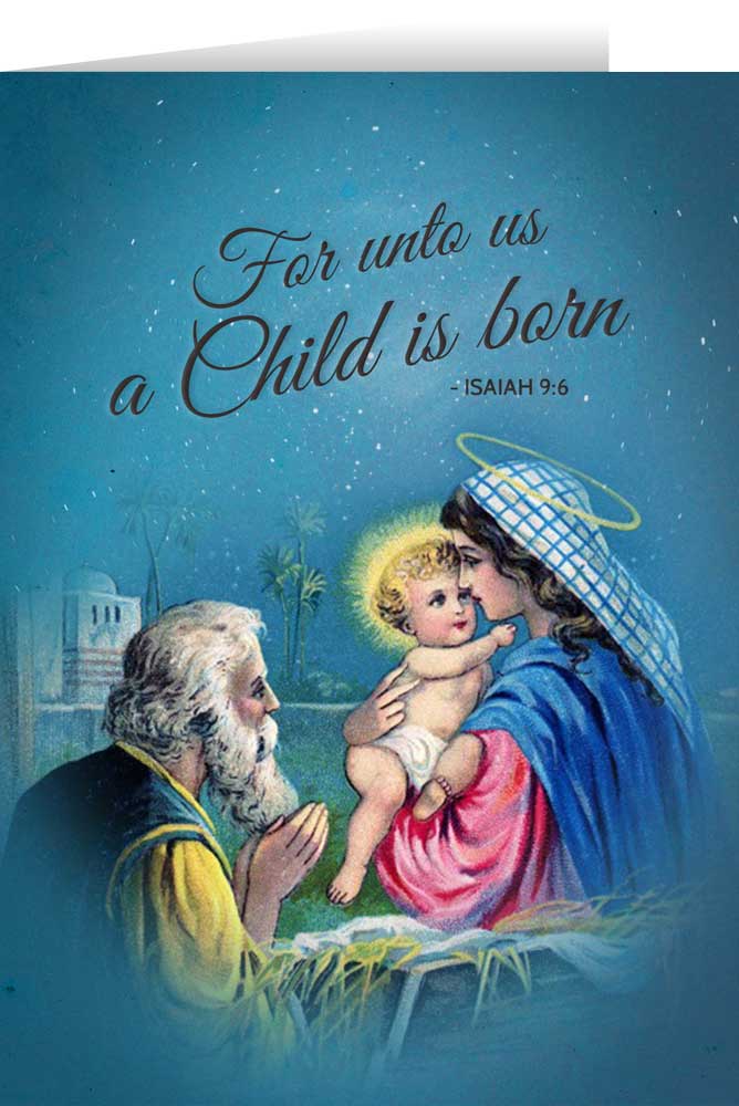 Vintage Holy Family Christmas Cards (Box of 25)