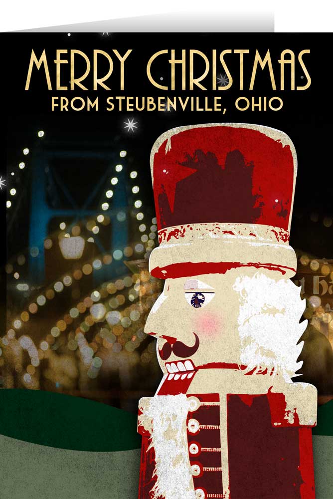 Merry Christmas from Steubenville, Ohio with Nutcracker Christmas Cards (Box of 25)