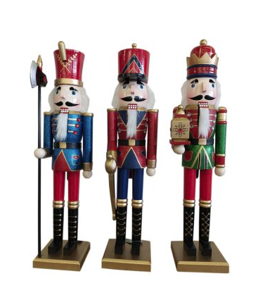 24″ King, Guard, Soldier Nutcrackers, 3 Assorted