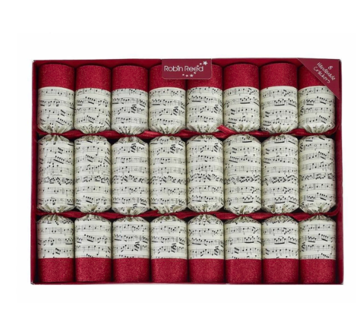 Robin Reed Concerto Classic Christmas Party Crackers – 8 Pack