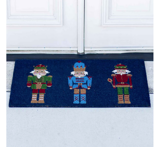 Nutcracker March Coir Doormat Pink/Multi 30 x 18