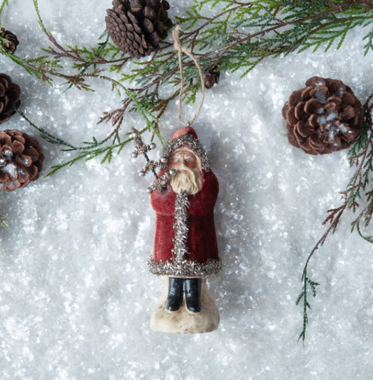 RUSSET VELVET BELSNICKLE ORNAMENT