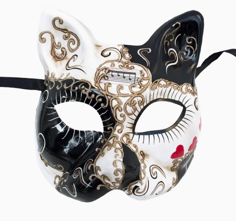 Cat Mask with All Over Print