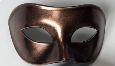 Domino Eyelet Metallic Plain Mask