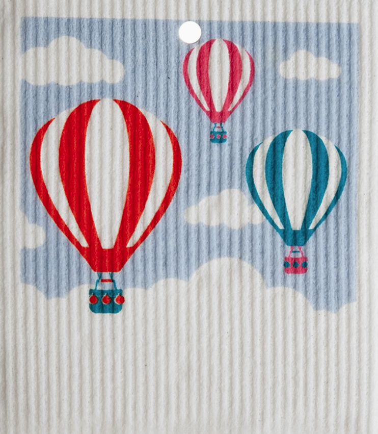 Hot Air Balloons Swedish Wash Towel