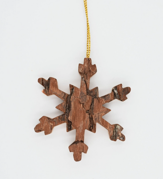 Bark Snowflake Ornament