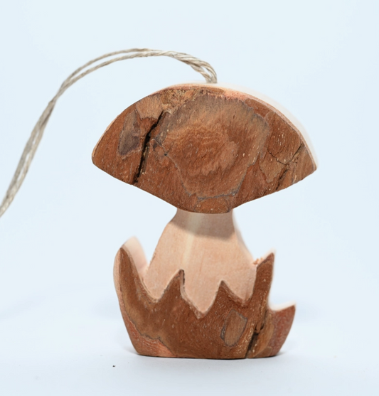 Bark Mushroom Ornament