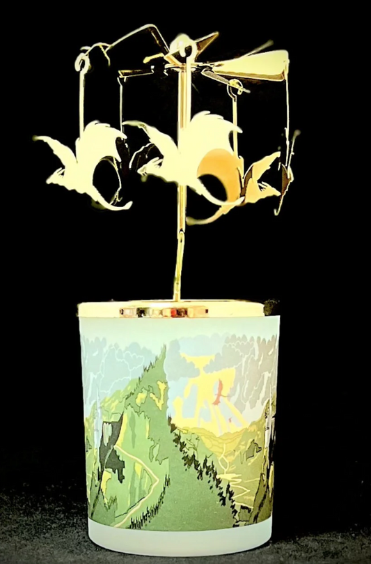Golden Dragon Rotary Candleholder