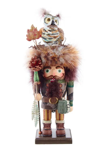 16" Hollywood Nutcrackers™ Woodsman With Owl Hat Nutcracker
