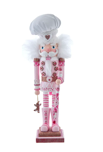16" Hollywood Nutcrackers™ Pink Gingerbread Baker Nutcracker