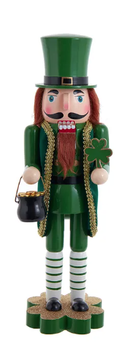 14" Leprechaun Soldier Nutcracker