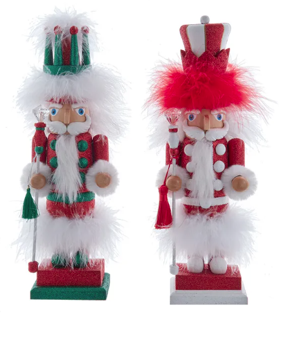 9" Hollywood Nutcrackers Red, Green & White Soldier Nutcracker - Thumbnail 3