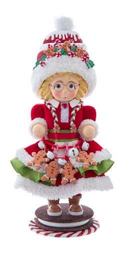 19.5" Hollywood Nutcrackers™ Mrs. Claus Gingerbread Nutcracker
