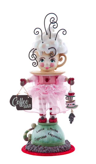 12" Hollywood Nutcrackers Coffee Girl Nutcracker