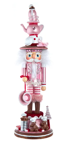 18" Hollywood Nutcrackers™ Pink Tea Nutcracker