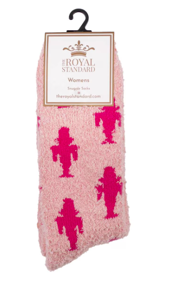 Women's nutcracker snuggle socks - one size