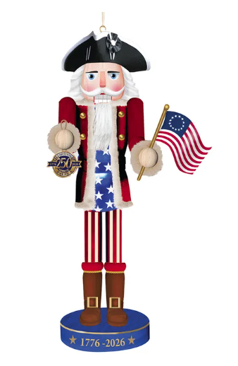 6" 250th Anniversary of America Nutcracker Ornament