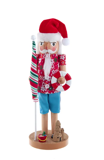 15" Beach Santa Nutcracker