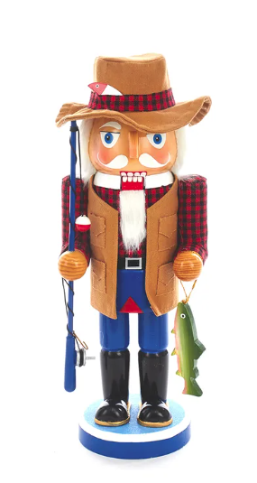 15" Fisherman Nutcracker